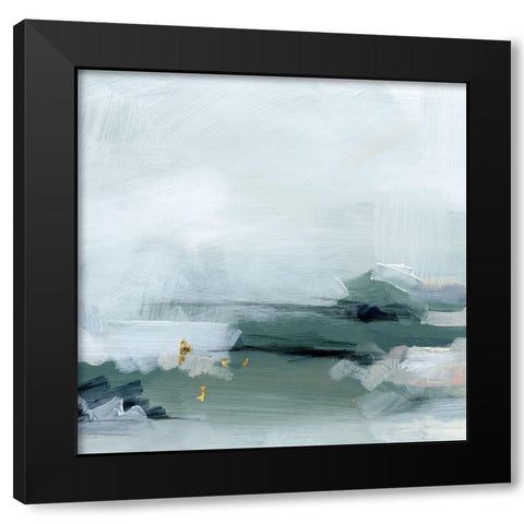 Abstracted Sea Foam III Black Modern Wood Framed Art Print by Parker, Jennifer Paxton