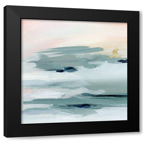 Abstracted Sea Foam IV Black Modern Wood Framed Art Print with Double Matting by Parker, Jennifer Paxton