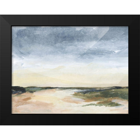 Stormy Sandbar II Black Modern Wood Framed Art Print by Parker, Jennifer Paxton