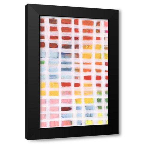 Color Peek I Black Modern Wood Framed Art Print with Double Matting by Moore, Regina