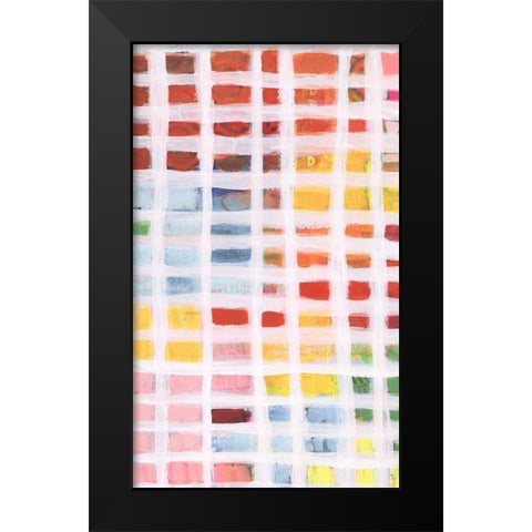 Color Peek I Black Modern Wood Framed Art Print by Moore, Regina