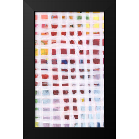 Color Peek II Black Modern Wood Framed Art Print by Moore, Regina