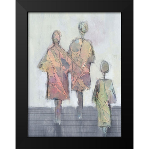 Oblivious I Black Modern Wood Framed Art Print by Moore, Regina