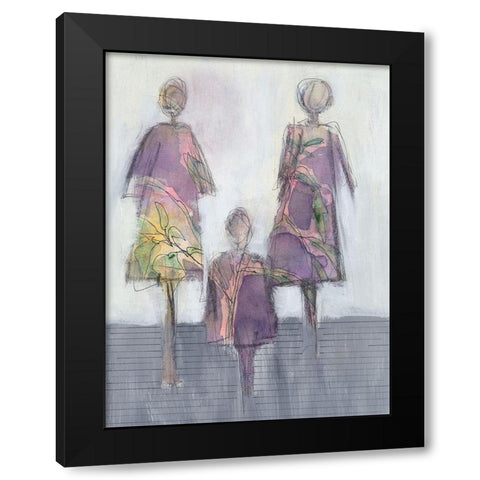 Oblivious II Black Modern Wood Framed Art Print by Moore, Regina