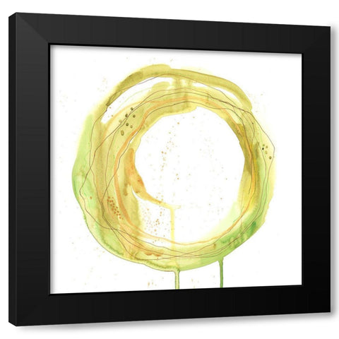 Soothing Ring II Black Modern Wood Framed Art Print by Moore, Regina