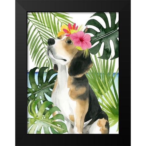 Coastal Canines II Black Modern Wood Framed Art Print by Popp, Grace