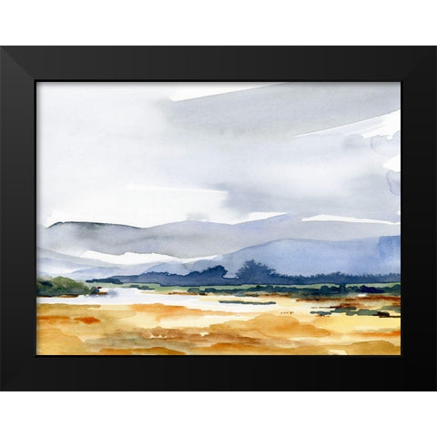 Blue Ridges I Black Modern Wood Framed Art Print by Parker, Jennifer Paxton