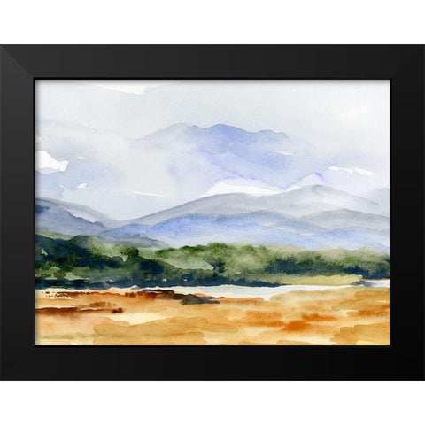 Blue Ridges II Black Modern Wood Framed Art Print by Parker, Jennifer Paxton