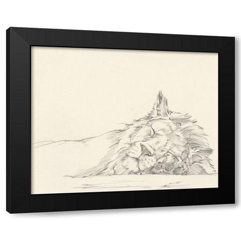 Cat Nap I Black Modern Wood Framed Art Print by Harper, Ethan