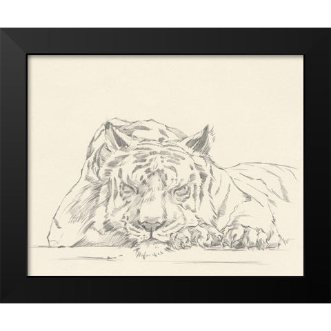 Cat Nap II Black Modern Wood Framed Art Print by Harper, Ethan