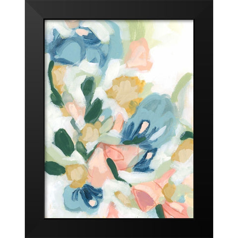 Abstract Garden Gestures I Black Modern Wood Framed Art Print by Vess, June Erica