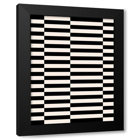 Zip Zap I Black Modern Wood Framed Art Print by Green, Jacob
