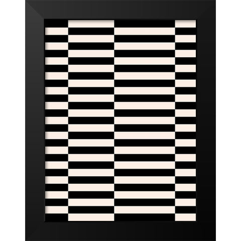 Zip Zap I Black Modern Wood Framed Art Print by Green, Jacob