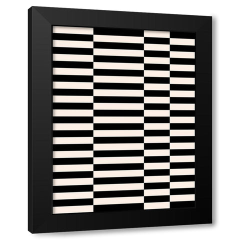 Zip Zap II Black Modern Wood Framed Art Print by Green, Jacob