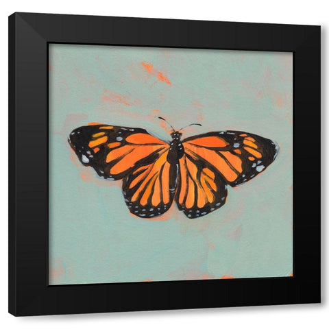 Light Monarch I Black Modern Wood Framed Art Print with Double Matting by Green, Jacob