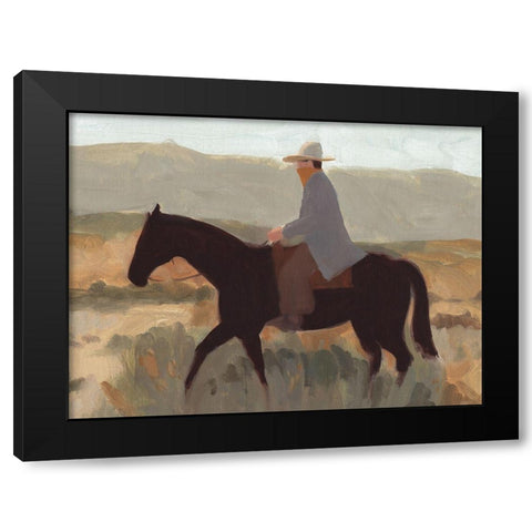 Folk Bandit II Black Modern Wood Framed Art Print with Double Matting by Green, Jacob