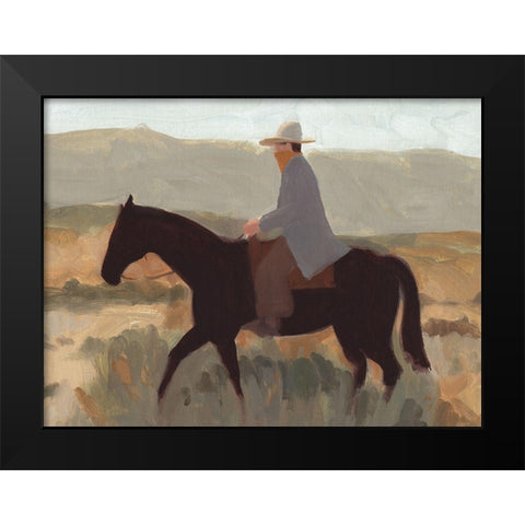 Folk Bandit II Black Modern Wood Framed Art Print by Green, Jacob