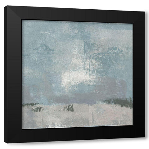 Gris Abstrait II Black Modern Wood Framed Art Print by Green, Jacob