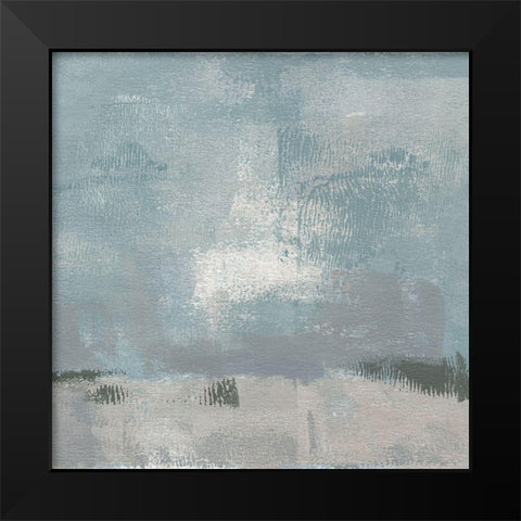 Gris Abstrait II Black Modern Wood Framed Art Print by Green, Jacob