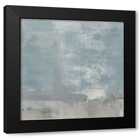 Gris Abstrait III Black Modern Wood Framed Art Print by Green, Jacob