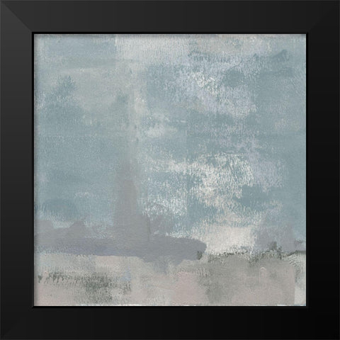 Gris Abstrait III Black Modern Wood Framed Art Print by Green, Jacob