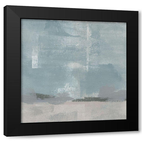 Gris Abstrait IV Black Modern Wood Framed Art Print with Double Matting by Green, Jacob