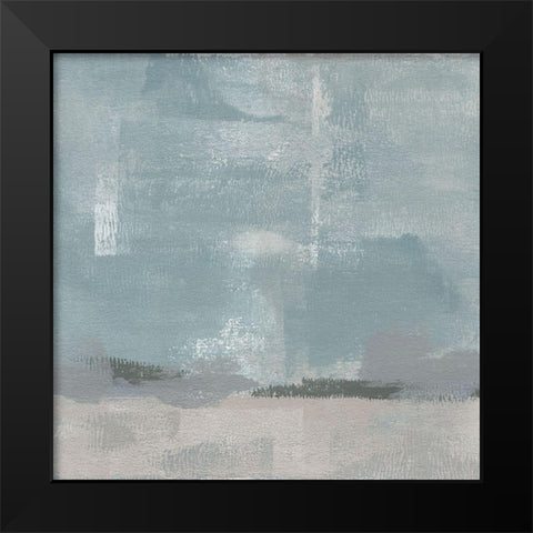 Gris Abstrait IV Black Modern Wood Framed Art Print by Green, Jacob