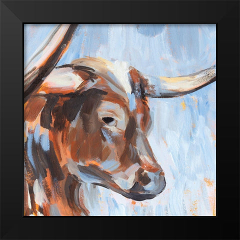 Vivid Cattle III Black Modern Wood Framed Art Print by Warren, Annie