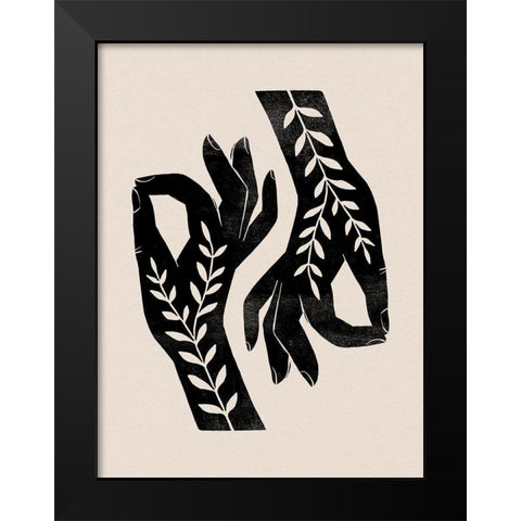 Plant Offering III Black Modern Wood Framed Art Print by Barnes, Victoria