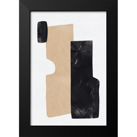 Rosetta Stones I Black Modern Wood Framed Art Print by Green, Jacob