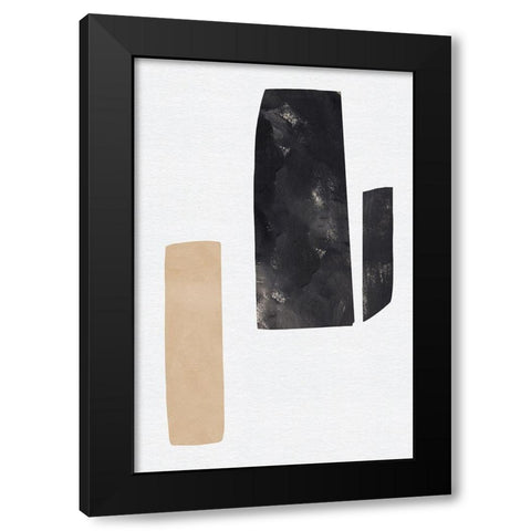 Rosetta Stones II Black Modern Wood Framed Art Print with Double Matting by Green, Jacob