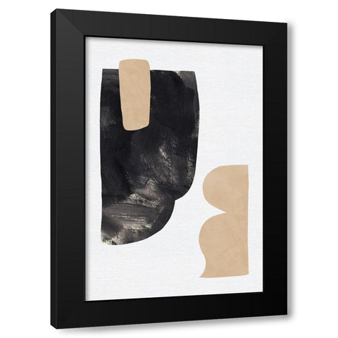Rosetta Stones III Black Modern Wood Framed Art Print by Green, Jacob