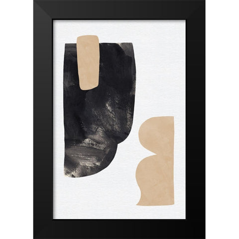 Rosetta Stones III Black Modern Wood Framed Art Print by Green, Jacob