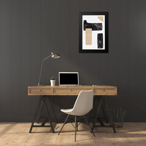 Rosetta Stones IV Black Modern Wood Framed Art Print by Green, Jacob