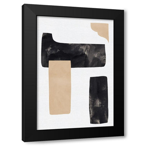 Rosetta Stones IV Black Modern Wood Framed Art Print with Double Matting by Green, Jacob