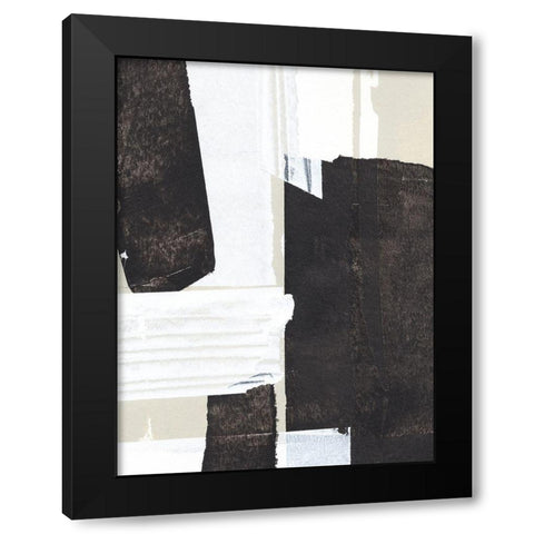 Neutral Intersect I Black Modern Wood Framed Art Print by Warren, Annie