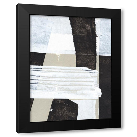 Neutral Intersect II Black Modern Wood Framed Art Print by Warren, Annie