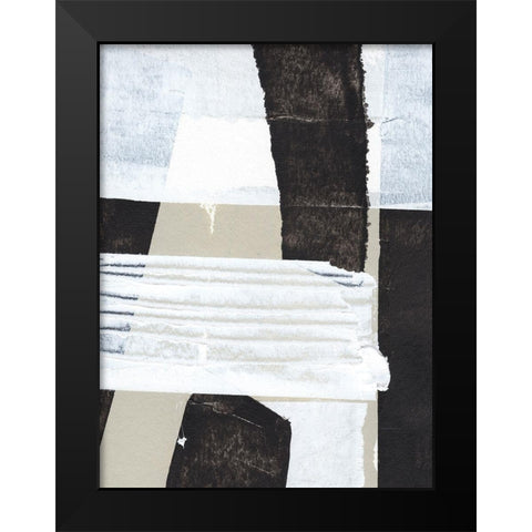 Neutral Intersect II Black Modern Wood Framed Art Print by Warren, Annie