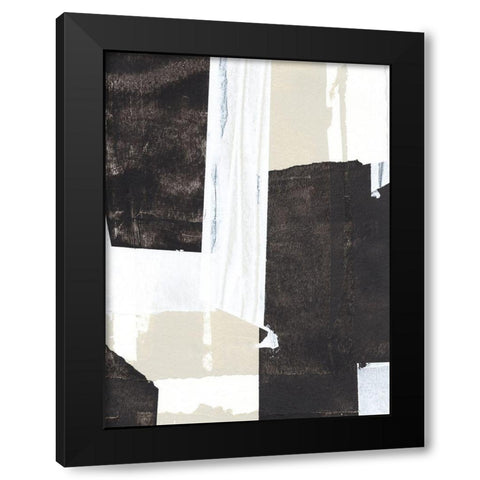 Neutral Intersect V Black Modern Wood Framed Art Print with Double Matting by Warren, Annie