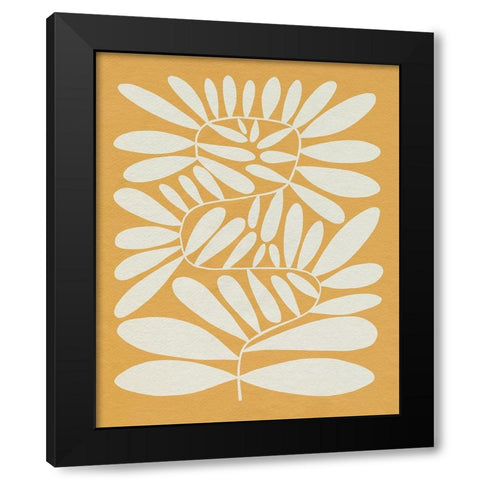 70s Sprig IV Black Modern Wood Framed Art Print by Caroline, Emma