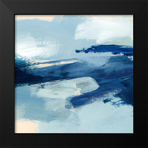 Coastal Brushstrokes III Black Modern Wood Framed Art Print by Barnes, Victoria