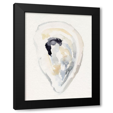 Oyster Shell Watercolor II Black Modern Wood Framed Art Print with Double Matting by Barnes, Victoria