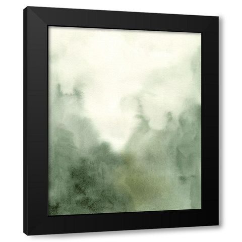 Verdant Fog I Black Modern Wood Framed Art Print by Caroline, Emma