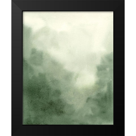 Verdant Fog II Black Modern Wood Framed Art Print by Caroline, Emma