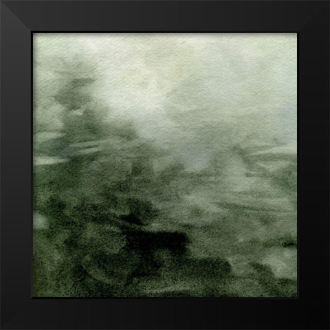 Dark Waters II Black Modern Wood Framed Art Print by Caroline, Emma
