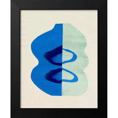 Squiggle Vase II Black Modern Wood Framed Art Print by Caroline, Emma