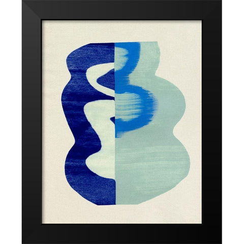 Squiggle Vase III Black Modern Wood Framed Art Print by Caroline, Emma