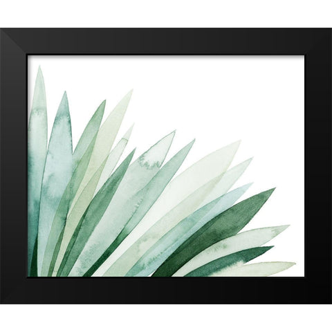 Watercolor Plume II Black Modern Wood Framed Art Print by Popp, Grace