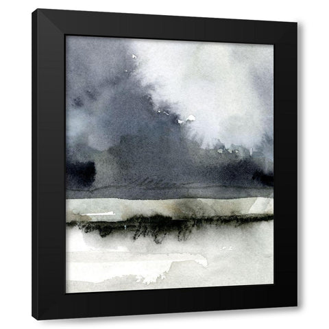 Dusk Horizon I Black Modern Wood Framed Art Print with Double Matting by Caroline, Emma