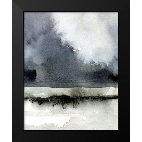 Dusk Horizon I Black Modern Wood Framed Art Print by Caroline, Emma